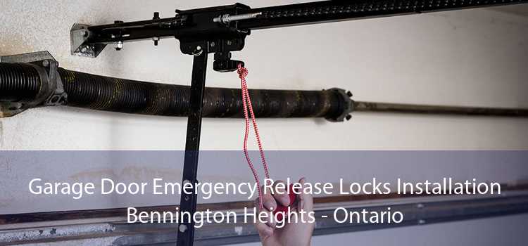 Garage Door Emergency Release Locks Installation Bennington Heights - Ontario