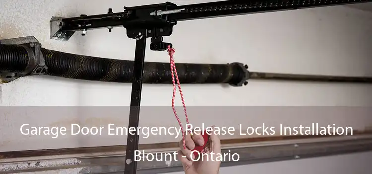 Garage Door Emergency Release Locks Installation Blount - Ontario