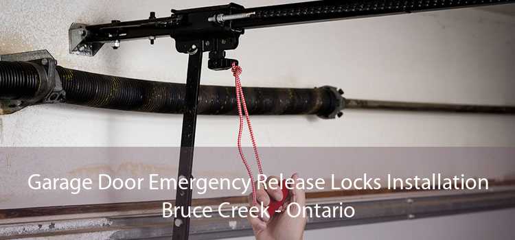 Garage Door Emergency Release Locks Installation Bruce Creek - Ontario