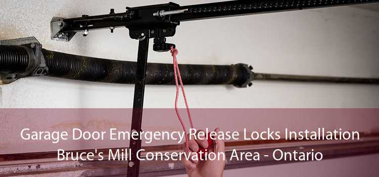 Garage Door Emergency Release Locks Installation Bruce's Mill Conservation Area - Ontario
