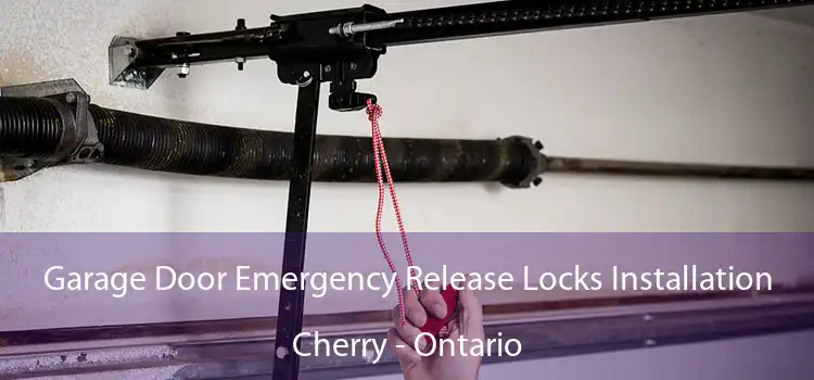 Garage Door Emergency Release Locks Installation Cherry - Ontario