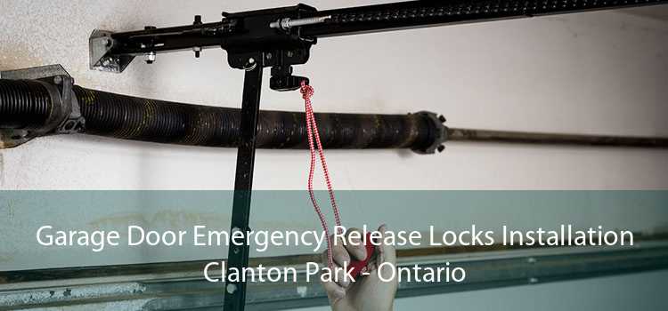 Garage Door Emergency Release Locks Installation Clanton Park - Ontario
