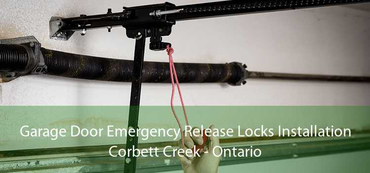 Garage Door Emergency Release Locks Installation Corbett Creek - Ontario