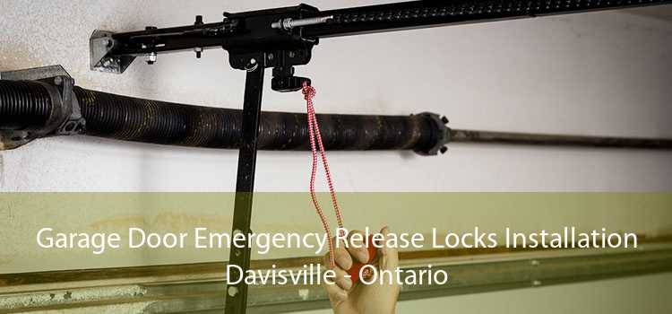 Garage Door Emergency Release Locks Installation Davisville - Ontario