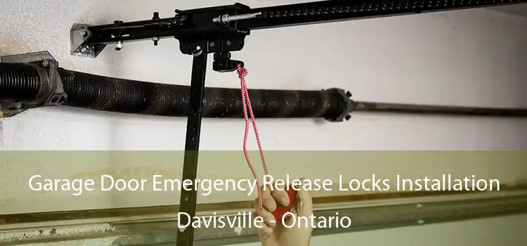 Garage Door Emergency Release Locks Installation Davisville - Ontario