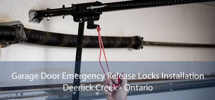 Garage Door Emergency Release Locks Installation Deerlick Creek - Ontario