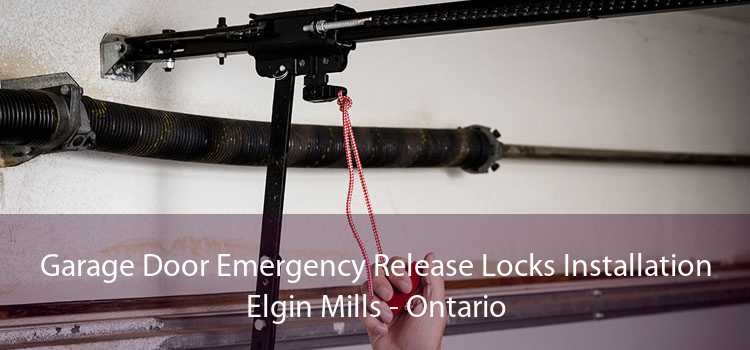 Garage Door Emergency Release Locks Installation Elgin Mills - Ontario