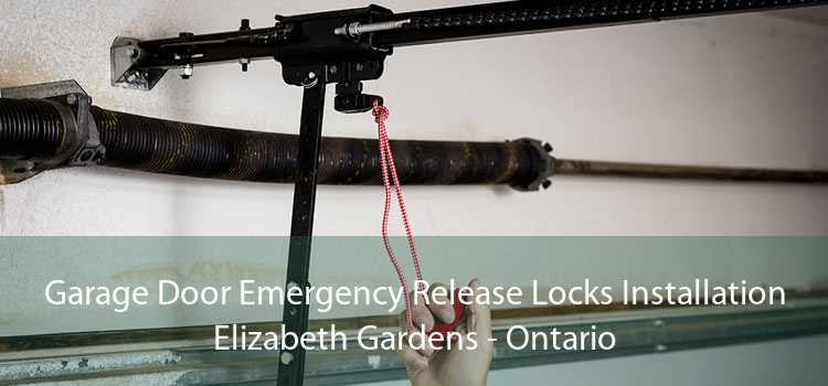 Garage Door Emergency Release Locks Installation Elizabeth Gardens - Ontario