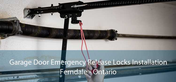 Garage Door Emergency Release Locks Installation Ferndale - Ontario