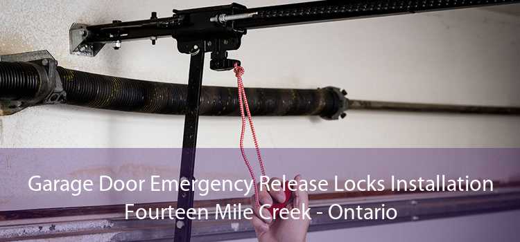 Garage Door Emergency Release Locks Installation Fourteen Mile Creek - Ontario