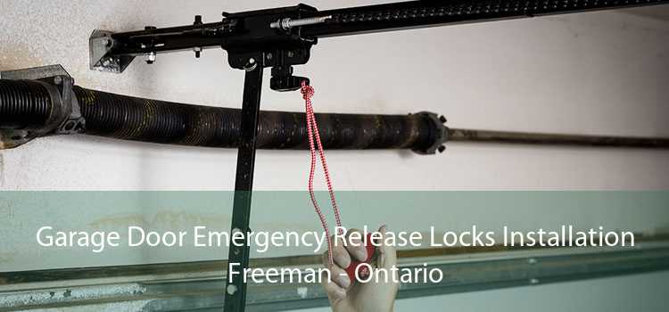Garage Door Emergency Release Locks Installation Freeman - Ontario
