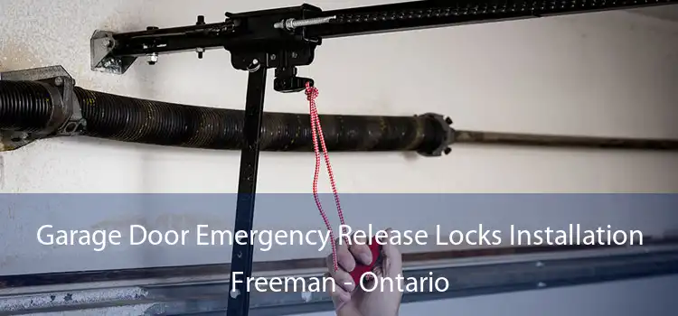 Garage Door Emergency Release Locks Installation Freeman - Ontario