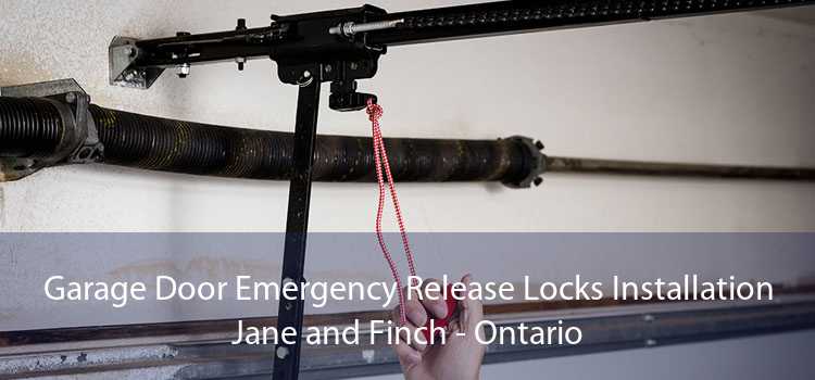 Garage Door Emergency Release Locks Installation Jane and Finch - Ontario