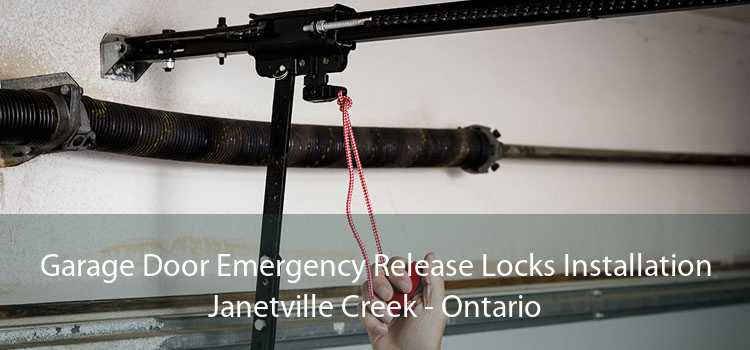 Garage Door Emergency Release Locks Installation Janetville Creek - Ontario