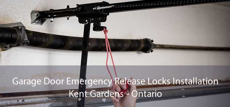 Garage Door Emergency Release Locks Installation Kent Gardens - Ontario