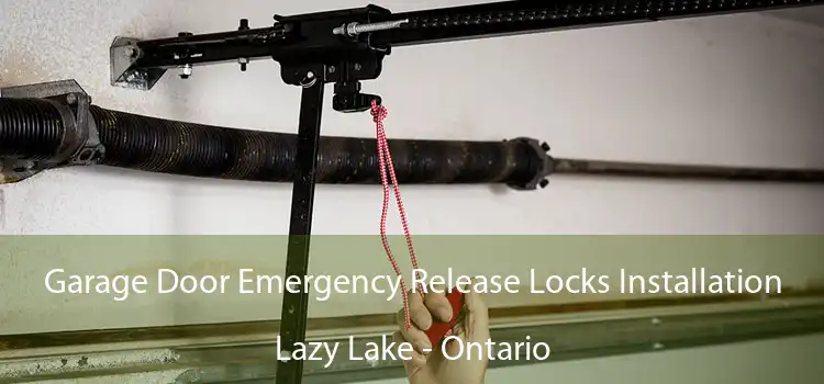 Garage Door Emergency Release Locks Installation Lazy Lake - Ontario