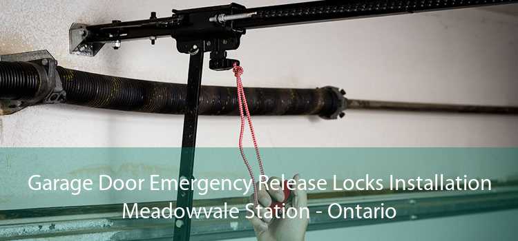 Garage Door Emergency Release Locks Installation Meadowvale Station - Ontario