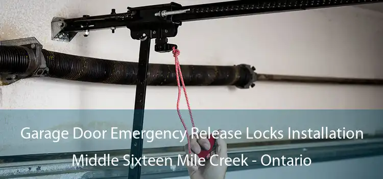 Garage Door Emergency Release Locks Installation Middle Sixteen Mile Creek - Ontario