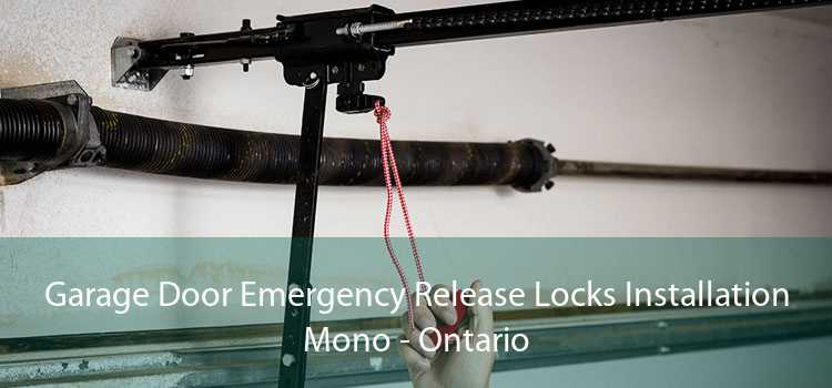 Garage Door Emergency Release Locks Installation Mono - Ontario