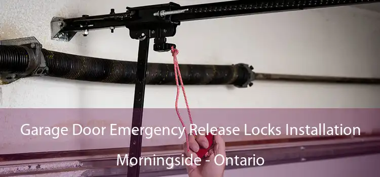 Garage Door Emergency Release Locks Installation Morningside - Ontario