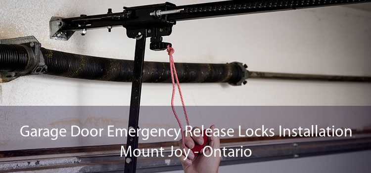Garage Door Emergency Release Locks Installation Mount Joy - Ontario