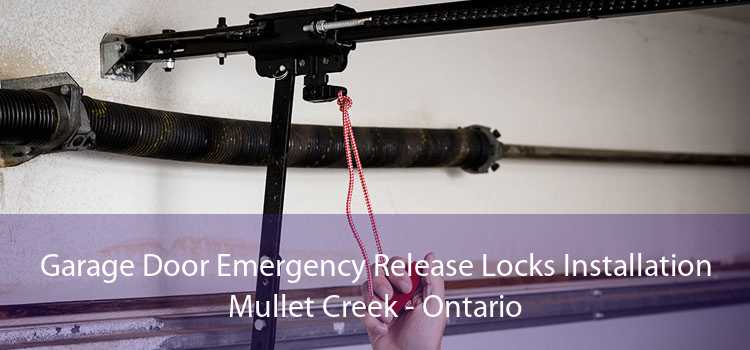 Garage Door Emergency Release Locks Installation Mullet Creek - Ontario
