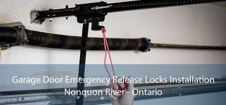 Garage Door Emergency Release Locks Installation Nonquon River - Ontario