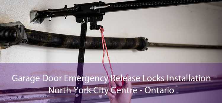 Garage Door Emergency Release Locks Installation North York City Centre - Ontario