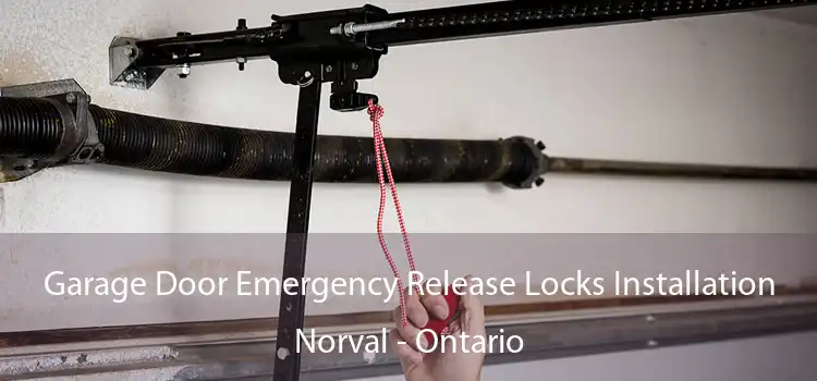 Garage Door Emergency Release Locks Installation Norval - Ontario