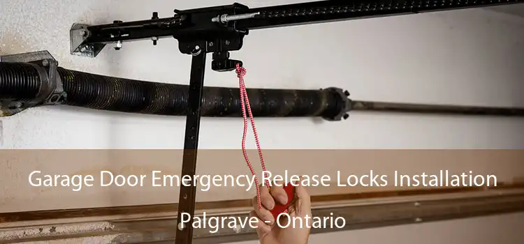 Garage Door Emergency Release Locks Installation Palgrave - Ontario