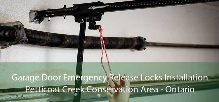 Garage Door Emergency Release Locks Installation Petticoat Creek Conservation Area - Ontario