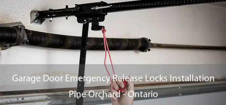 Garage Door Emergency Release Locks Installation Pine Orchard - Ontario
