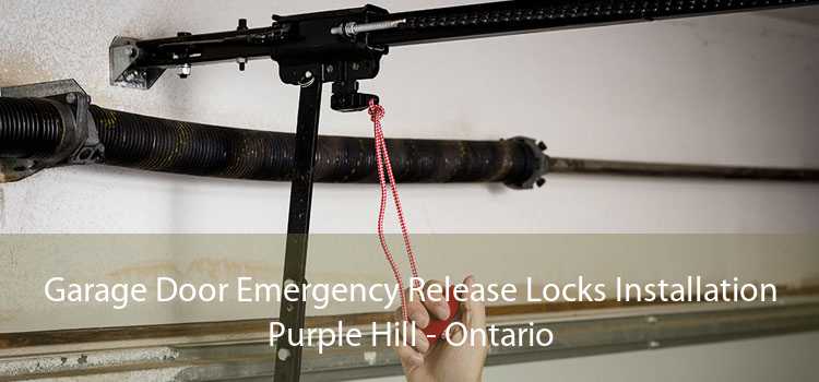 Garage Door Emergency Release Locks Installation Purple Hill - Ontario