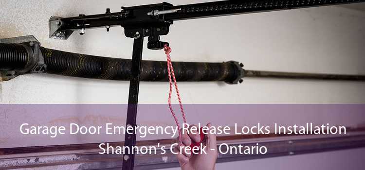 Garage Door Emergency Release Locks Installation Shannon's Creek - Ontario