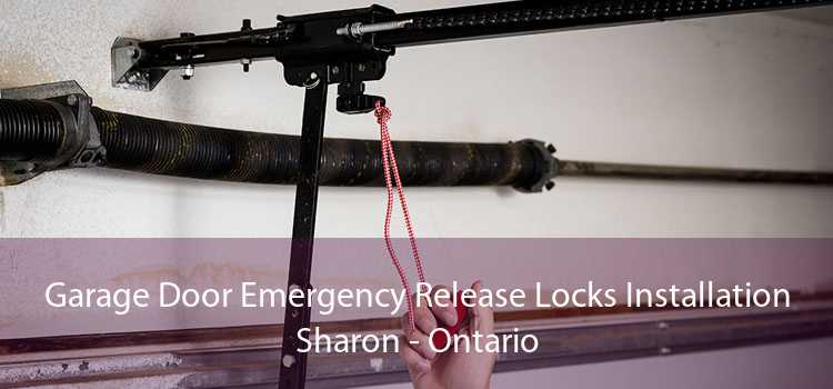 Garage Door Emergency Release Locks Installation Sharon - Ontario