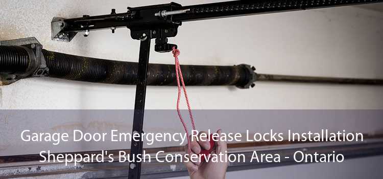 Garage Door Emergency Release Locks Installation Sheppard's Bush Conservation Area - Ontario