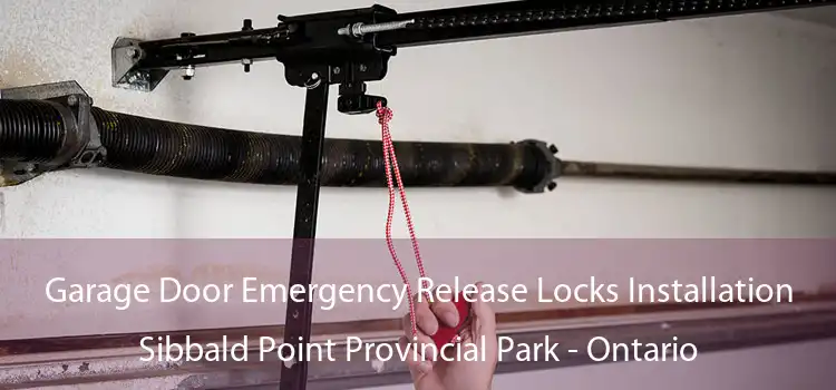 Garage Door Emergency Release Locks Installation Sibbald Point Provincial Park - Ontario