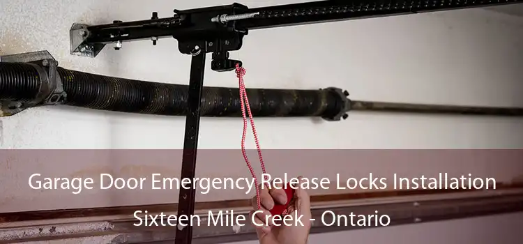 Garage Door Emergency Release Locks Installation Sixteen Mile Creek - Ontario