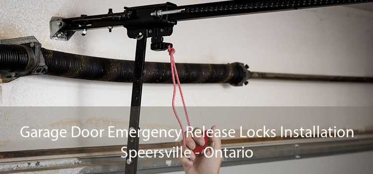 Garage Door Emergency Release Locks Installation Speersville - Ontario