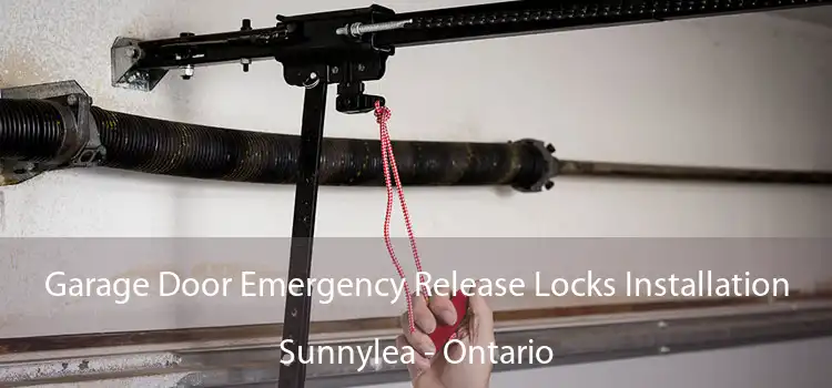 Garage Door Emergency Release Locks Installation Sunnylea - Ontario
