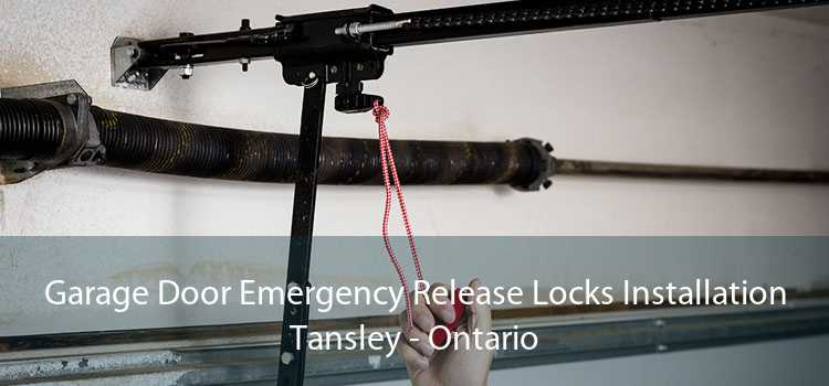 Garage Door Emergency Release Locks Installation Tansley - Ontario