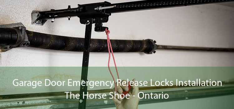 Garage Door Emergency Release Locks Installation The Horse Shoe - Ontario