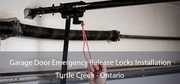 Garage Door Emergency Release Locks Installation Turtle Creek - Ontario