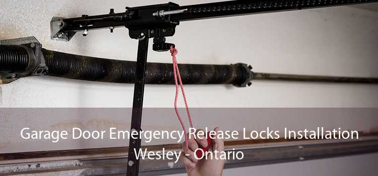 Garage Door Emergency Release Locks Installation Wesley - Ontario