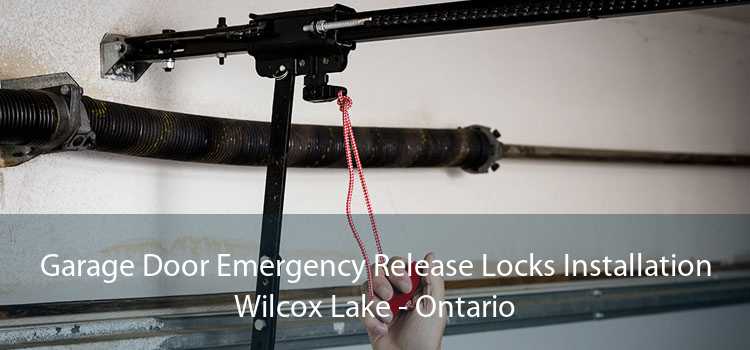 Garage Door Emergency Release Locks Installation Wilcox Lake - Ontario