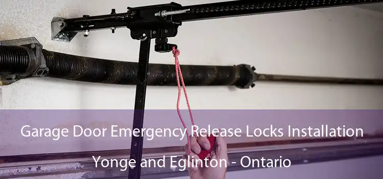 Garage Door Emergency Release Locks Installation Yonge and Eglinton - Ontario