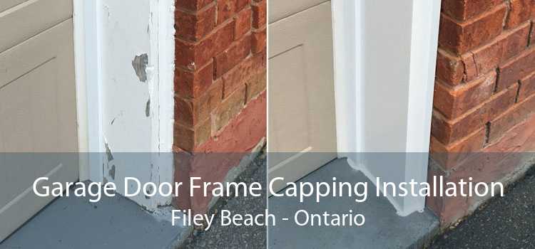 Garage Door Frame Capping Installation Filey Beach - Ontario