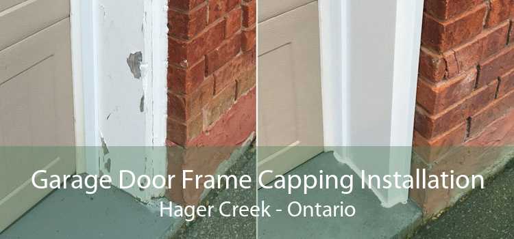 Garage Door Frame Capping Installation Hager Creek - Ontario