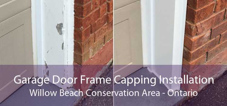Garage Door Frame Capping Installation Willow Beach Conservation Area - Ontario