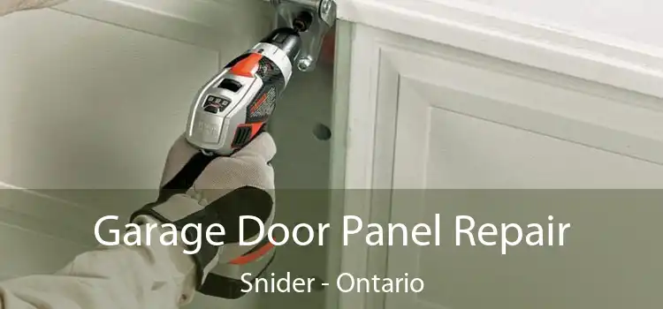 Garage Door Panel Repair Snider - Ontario